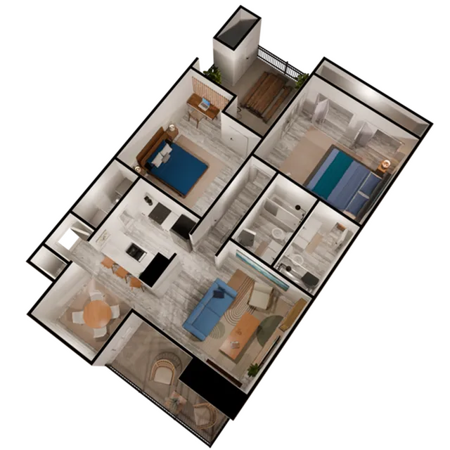 B2 Diamond floor plan