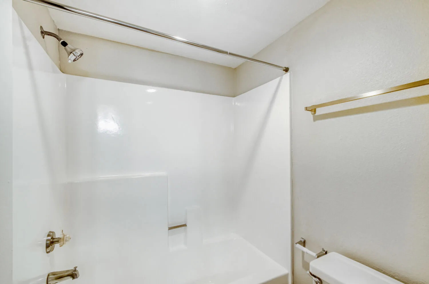 Primary bathroom with shower and tub combo