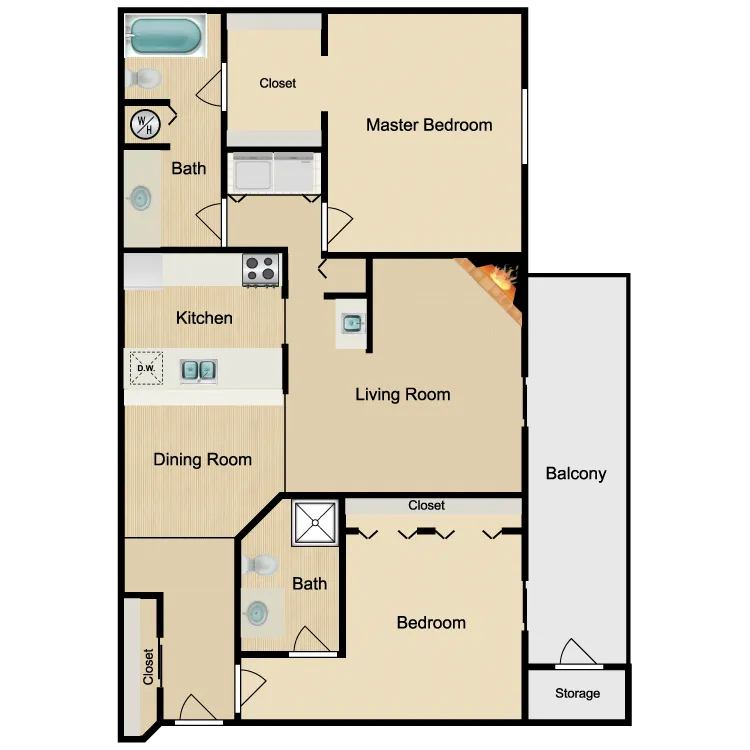 B3 Classic floor plan