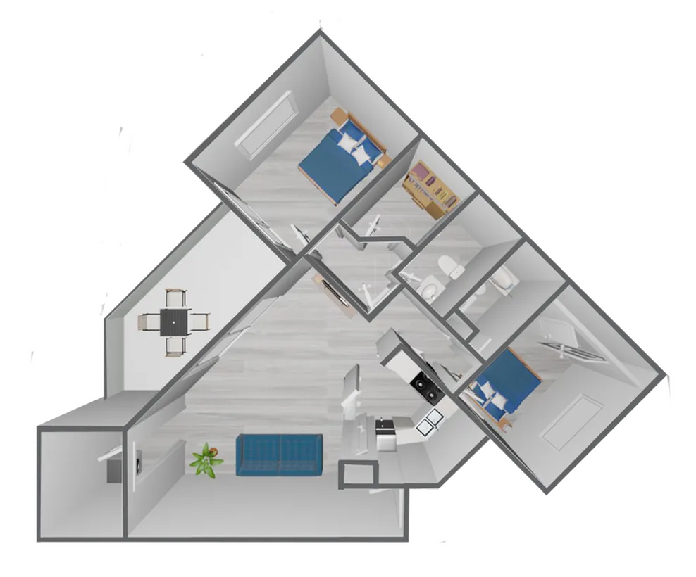 B3 Classic floor plan