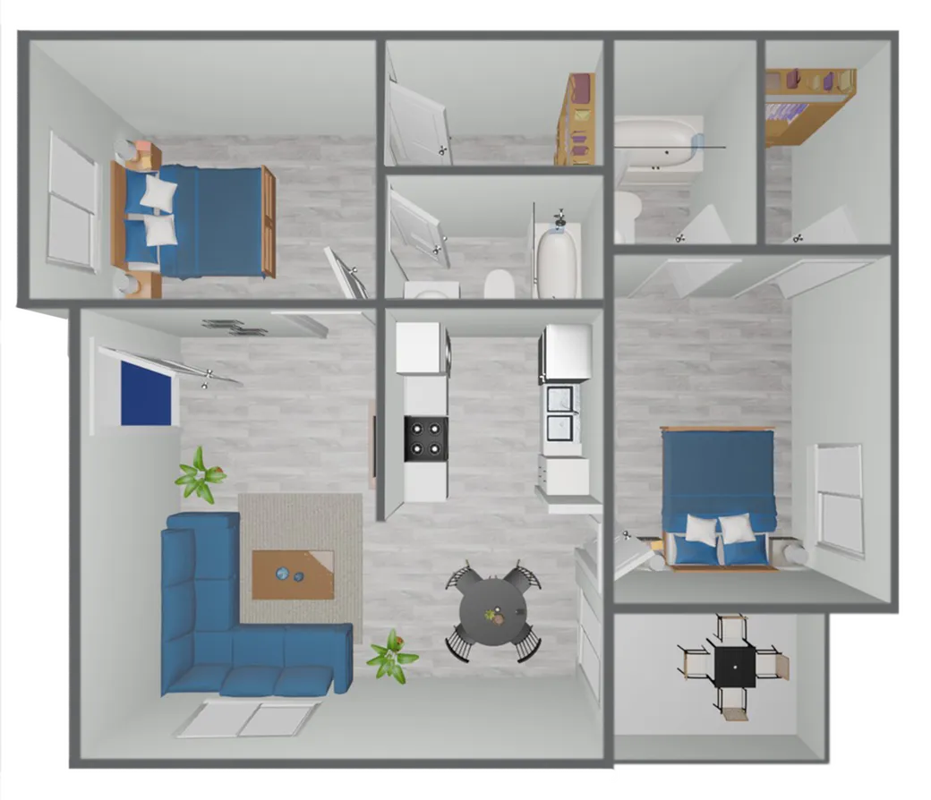 B2 Classic floor plan