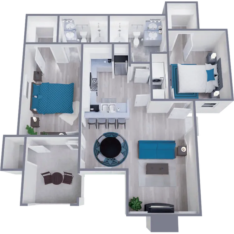 B2 Classic floor plan