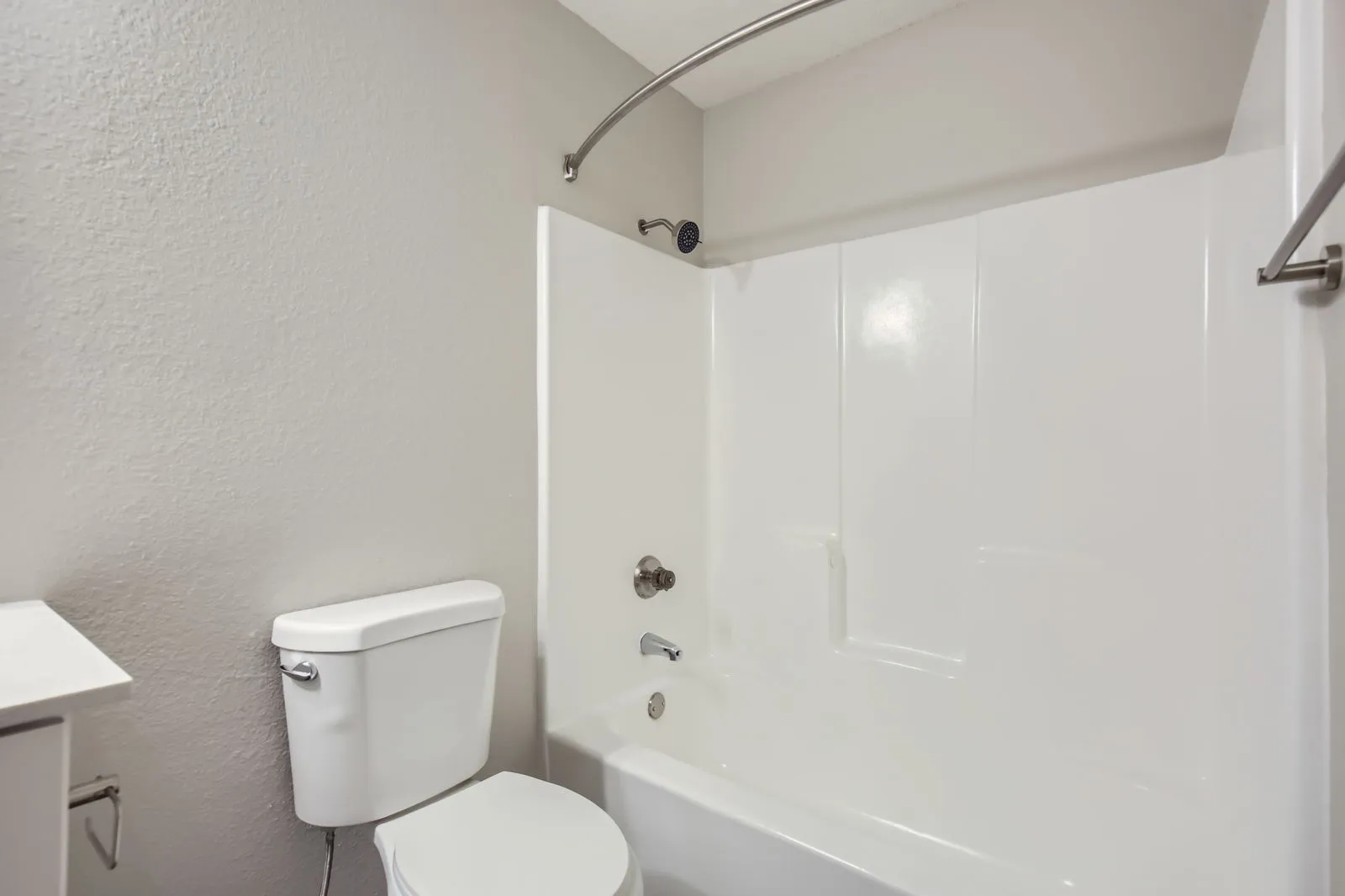 Bathroom with tub-shower combo