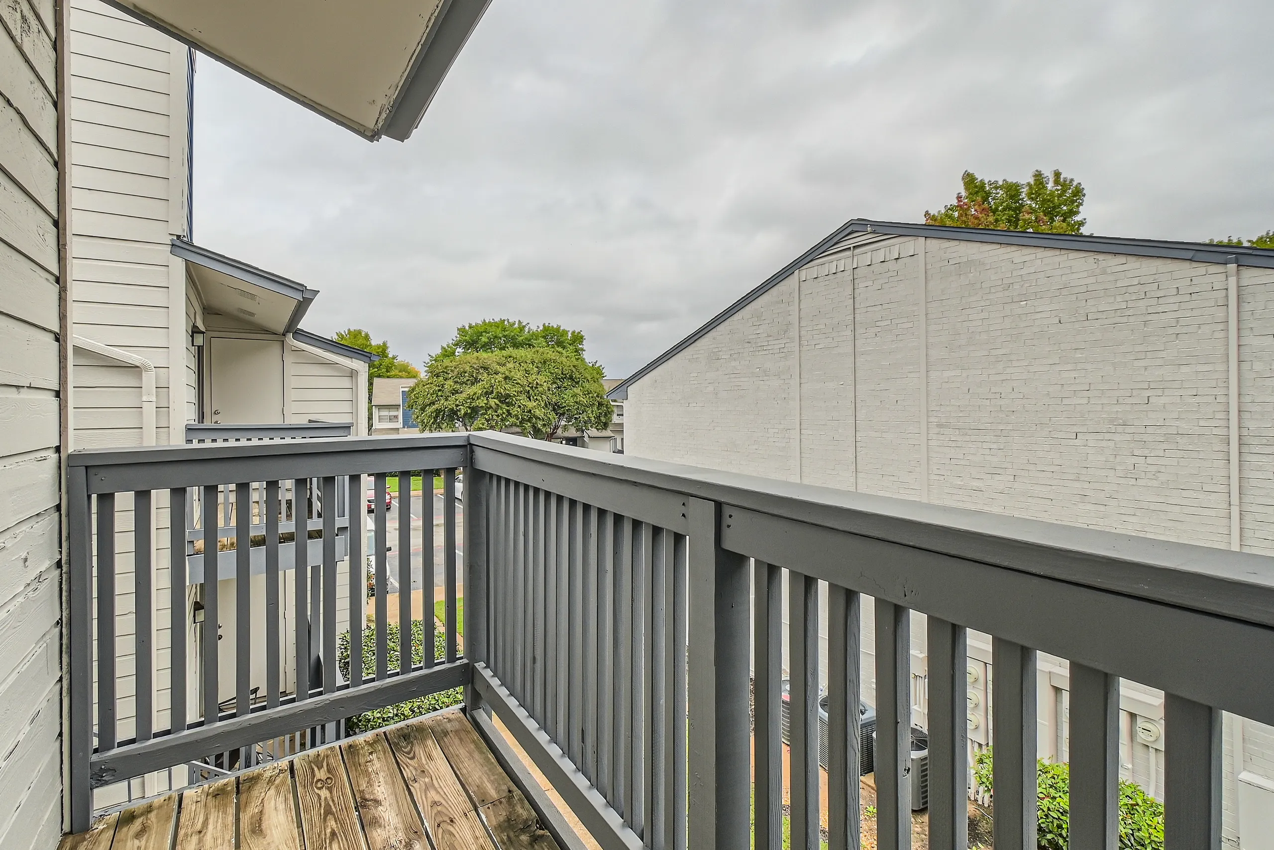 Private balcony with courtyard view