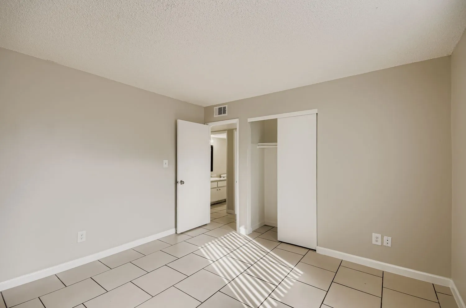 Bedroom with closet